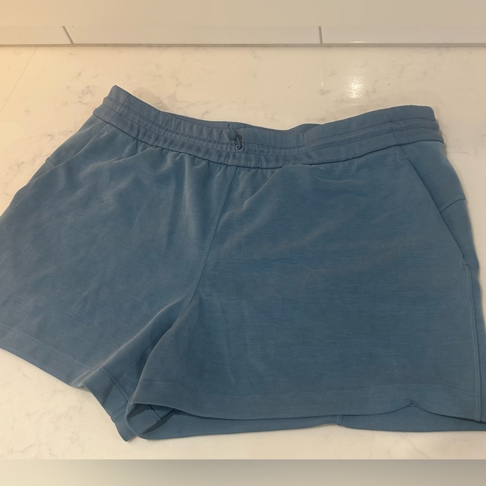lululemon athletica blue softstreme shorts